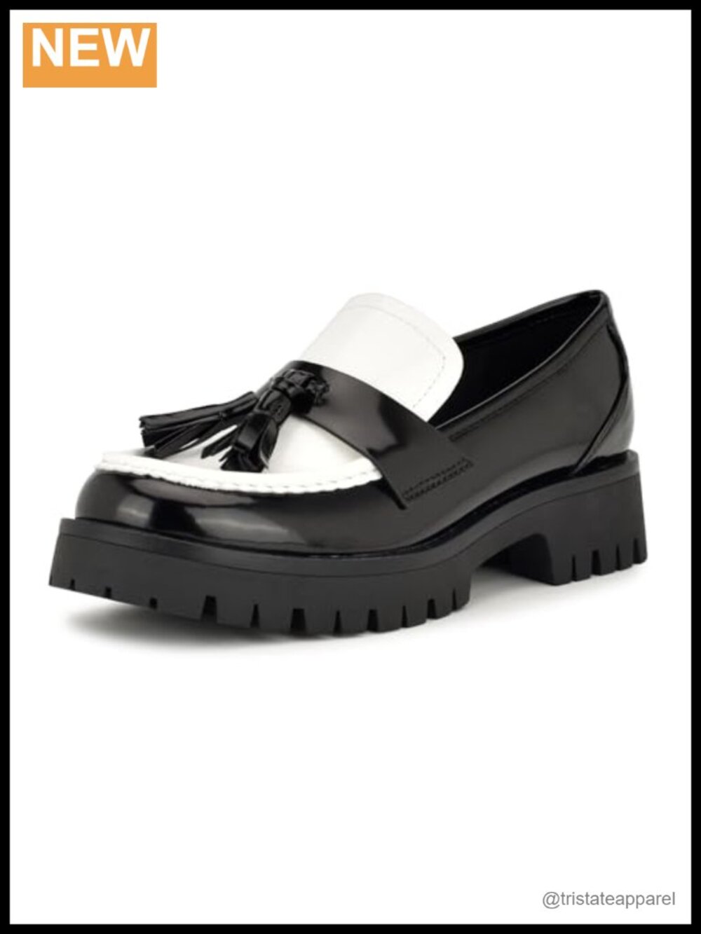 Nine West Garry Tassel Loafers Slip On Lug Sole Women's Shoes